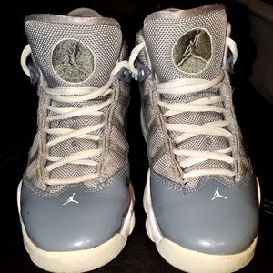 Jordan grey 6 ring kids size 1